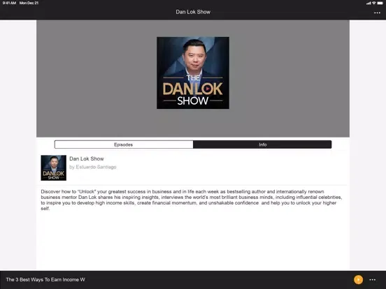 The Dan Lok Show iPad  Screenshots