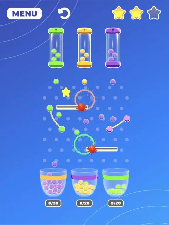 Ảnh chụp màn hình của Rubber Bouncy Color Balls iPad 