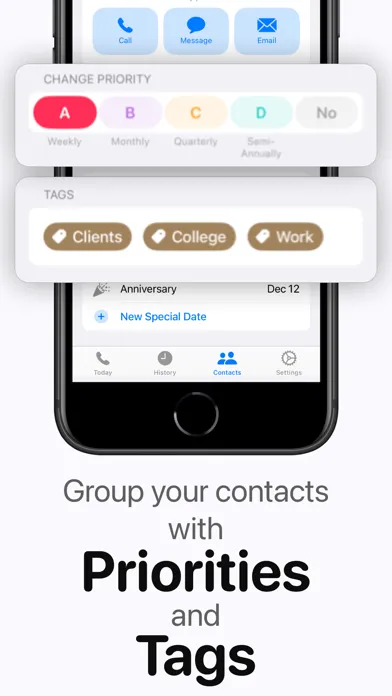 Captures d'écran de inTouch - Personal CRM