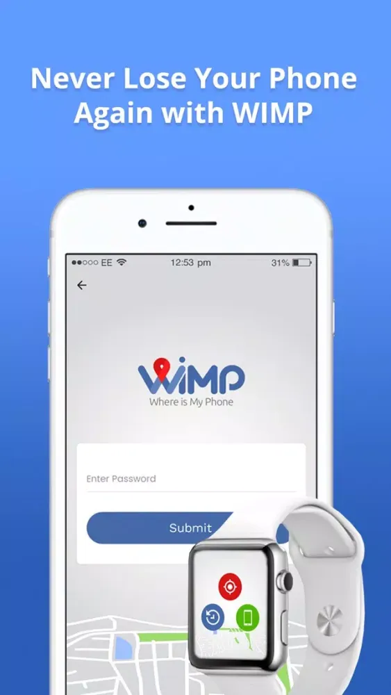WIMP (Where Is My iPhone) سکرین شاٹس