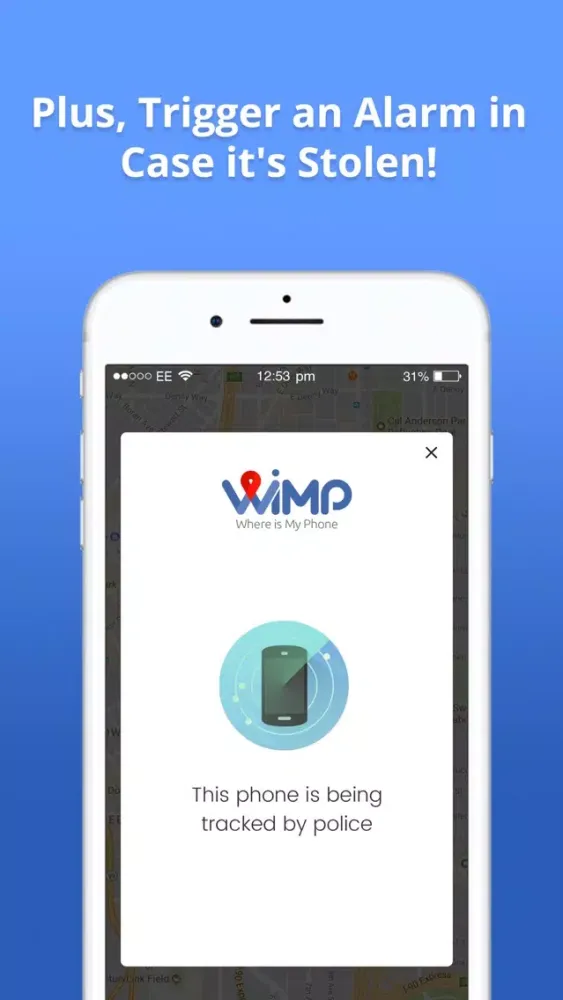 WIMP (Where Is My iPhone) سکرین شاٹس