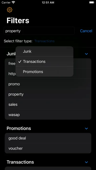 Screenshot di TextPeace - SMS Message Filter