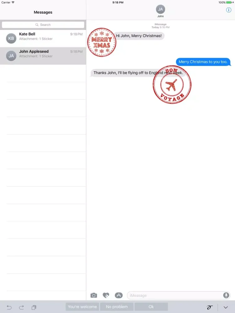 DStamp iPad  Screenshots