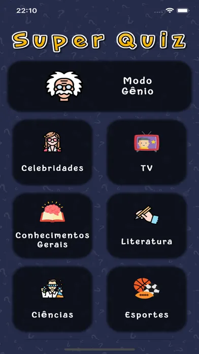 Capturas de tela do Quiz - Perguntas e respostas