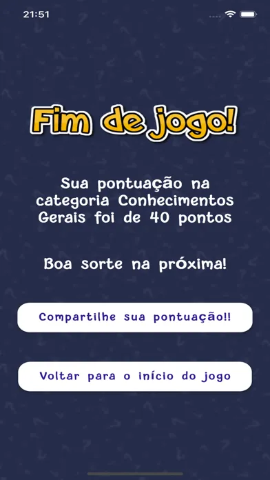 Capturas de tela do Quiz - Perguntas e respostas