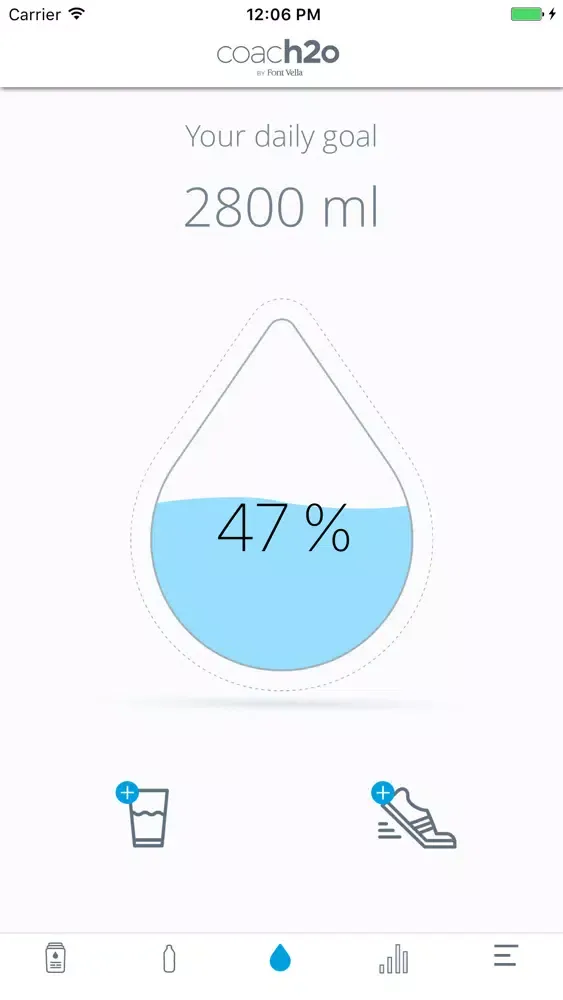 Zrzuty ekranu coach2o - Drink Water Reminder