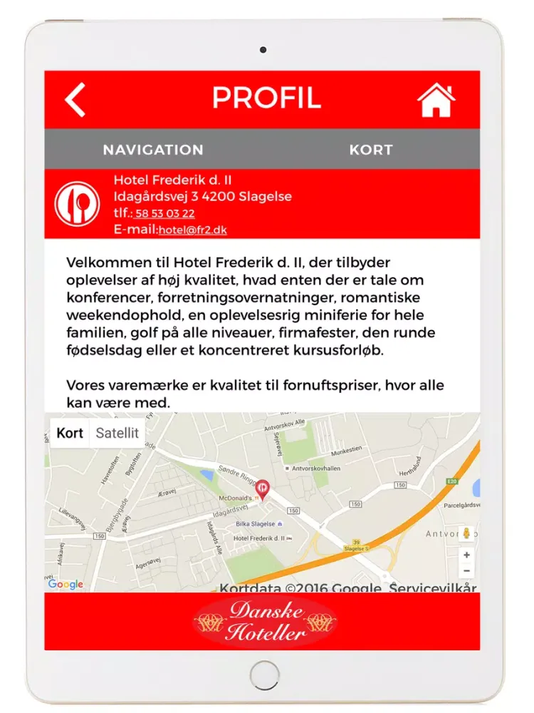 Zrzuty ekranu Danske Hoteller Bonus iPad 