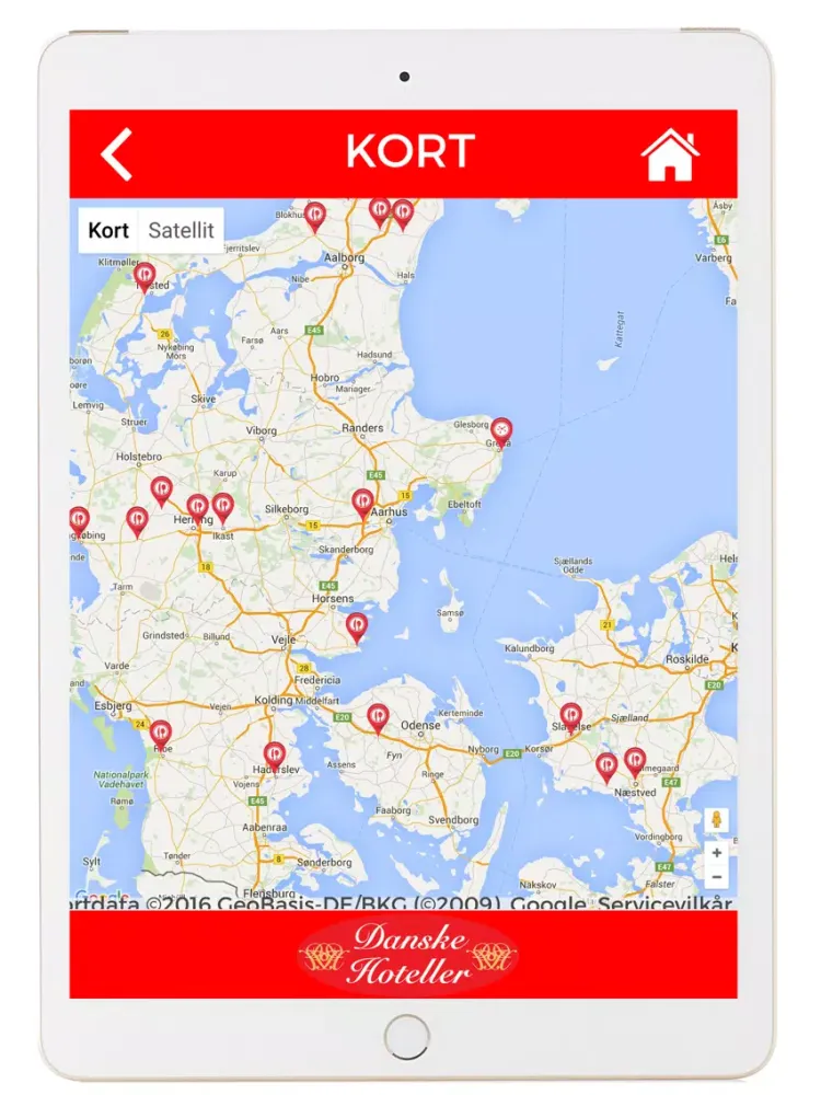 Zrzuty ekranu Danske Hoteller Bonus iPad 
