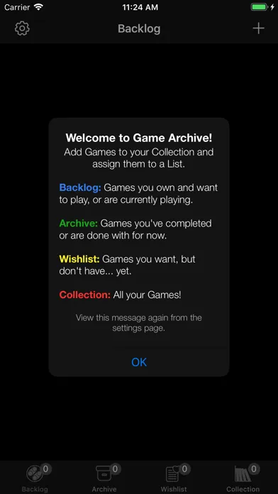 Game Archive Screenshots