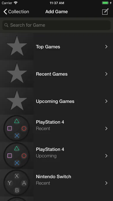Game Archive Screenshots