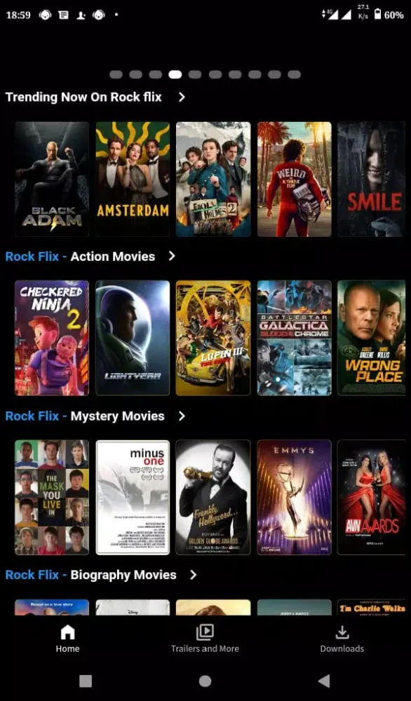 Captures d'écran de KeFlix