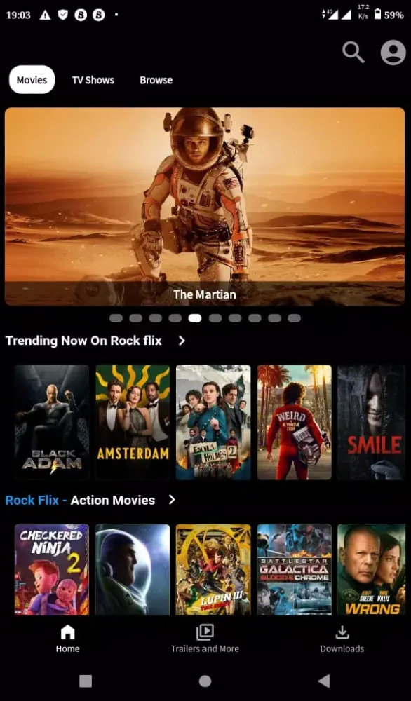 Captures d'écran de KeFlix