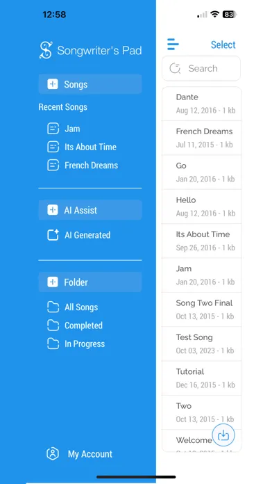 Songwriter Pad Lyric Generator Ekran Görüntüleri