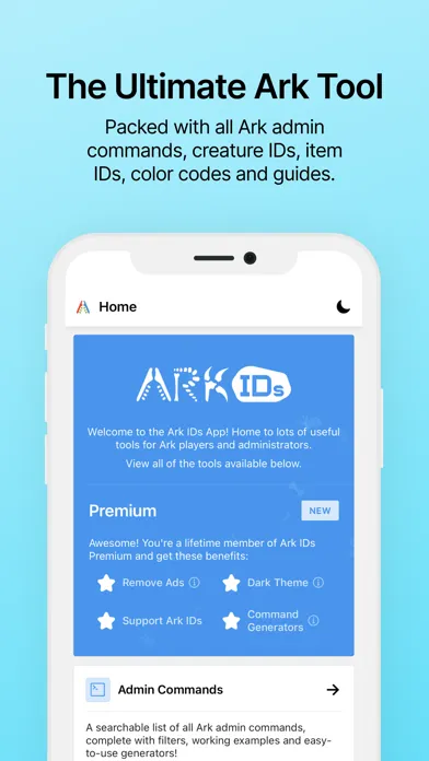 Capturas de tela do Ark IDs - Admin Commands & IDs