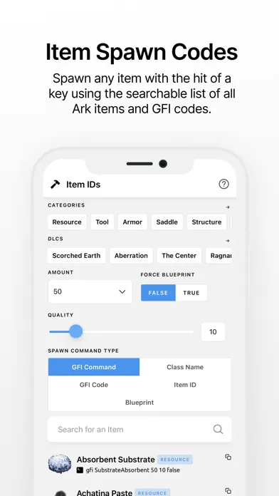 Capturas de tela do Ark IDs - Admin Commands & IDs