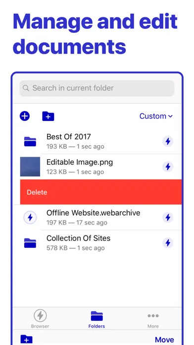 Скриншоты Bolt Browser and Documents