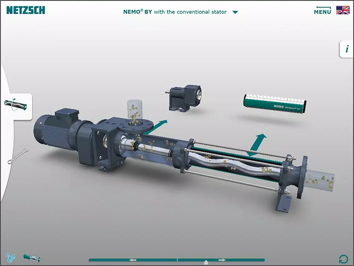 Tangkapan skrin NETZSCH NEMO® Pumps iPad 