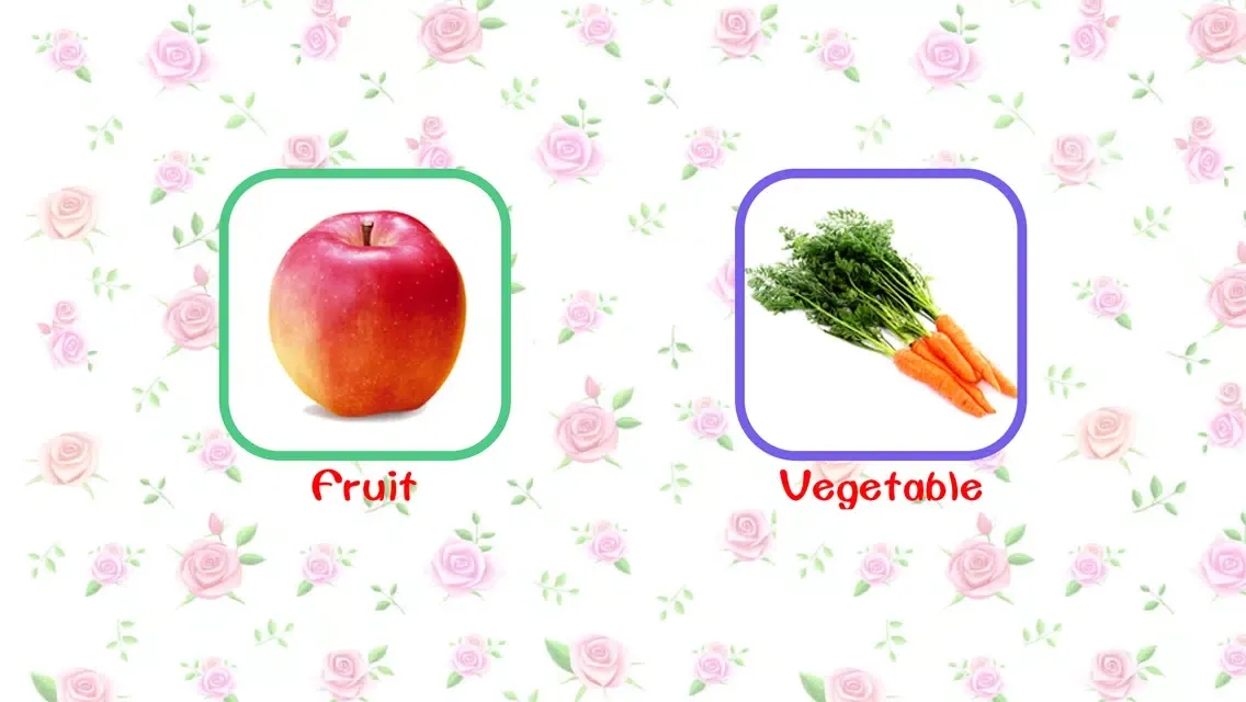 Capturas de tela do Learning Fruit and Vegetable