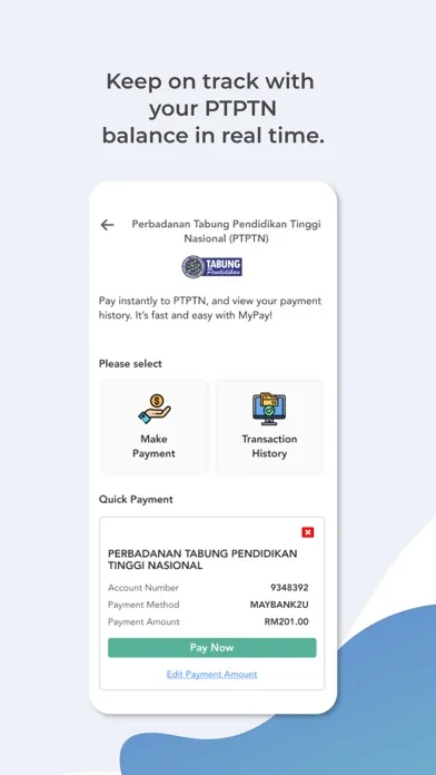 Tangkapan layar MyPay Malaysia (DAPAT)