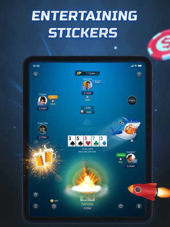 DaPoker iPad 应用截图