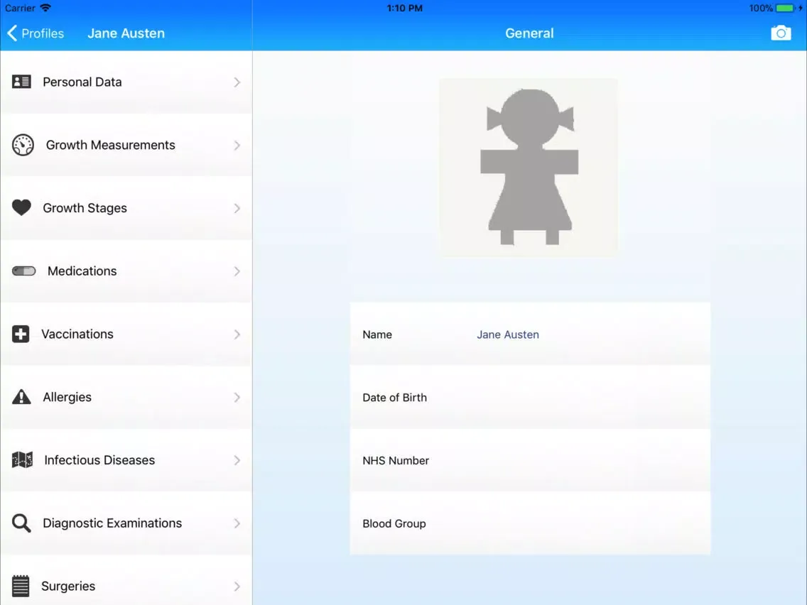 صور Child Medical History HD iPad 