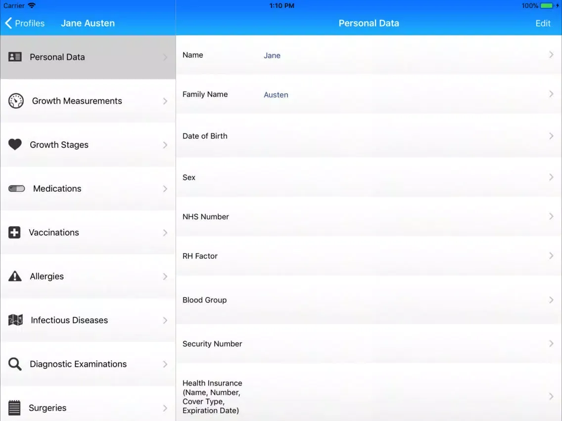 صور Child Medical History HD iPad 