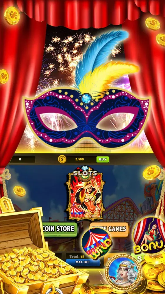 Capturas de pantalla de Carnival Secret Coin Chest – Pusher Slots & Party
