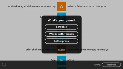 Capturas de tela do Two Letter Word Chart!