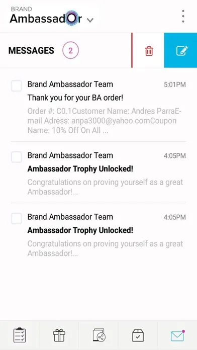 Скриншоты Brand Ambassador