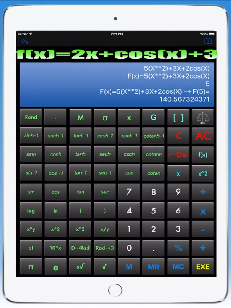 Captures d'écran de scientific calculator and converter iPad 