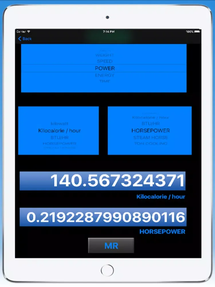 Captures d'écran de scientific calculator and converter iPad 