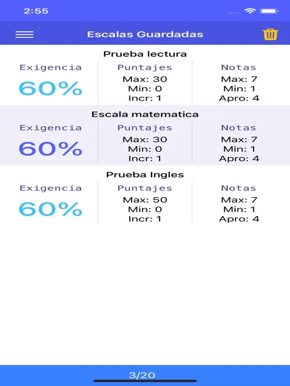 Escala de Evaluaciones iPad  स्क्रीनशॉट