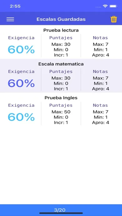 Escala de Evaluaciones स्क्रीनशॉट