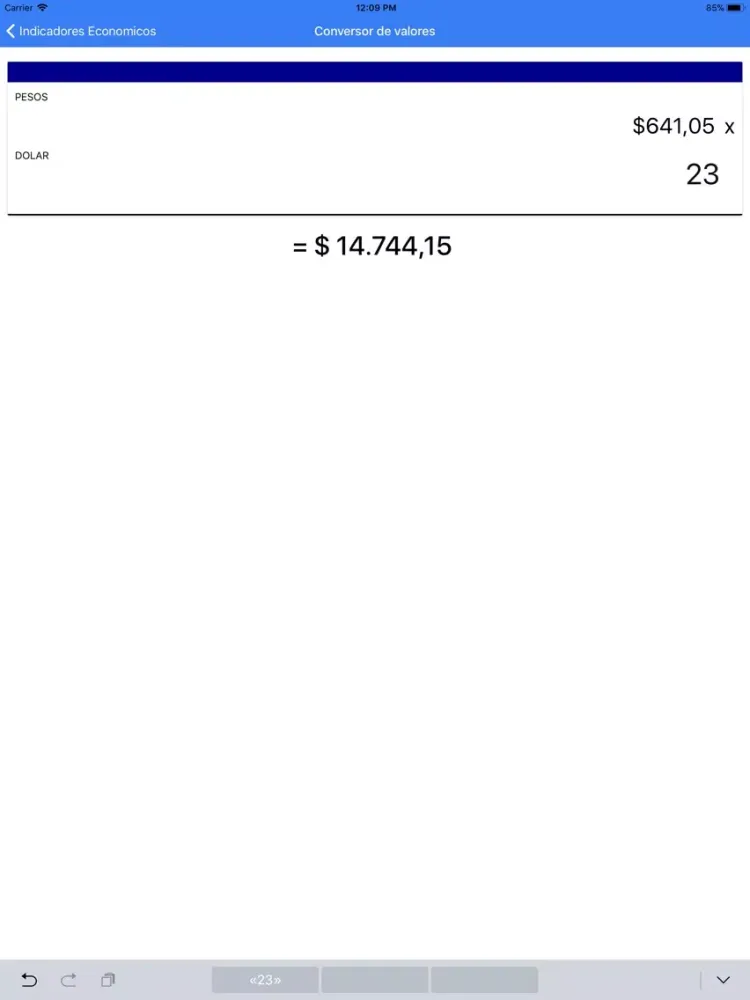 Indices Chile Pro iPad 应用截图