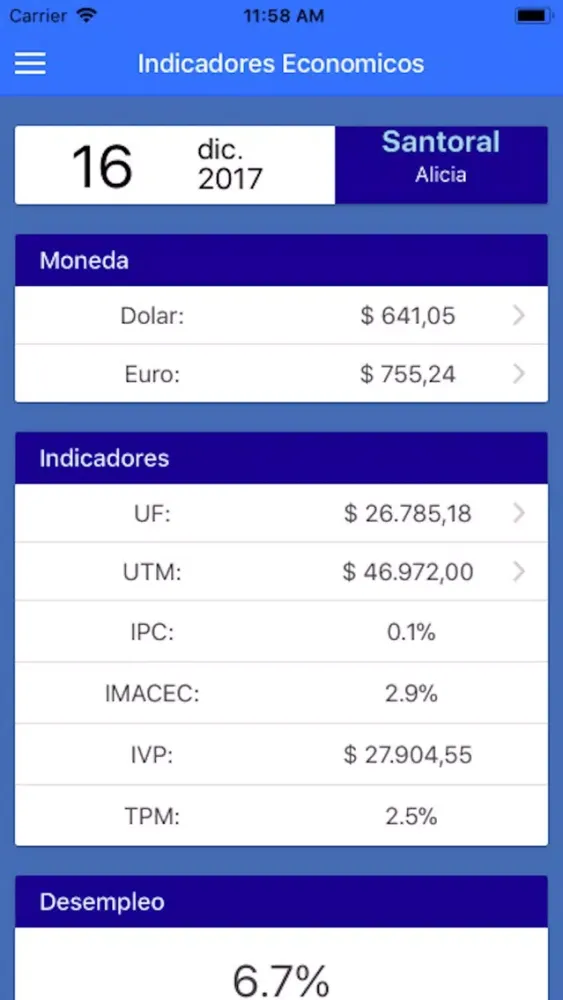 Indices Chile Pro应用截图