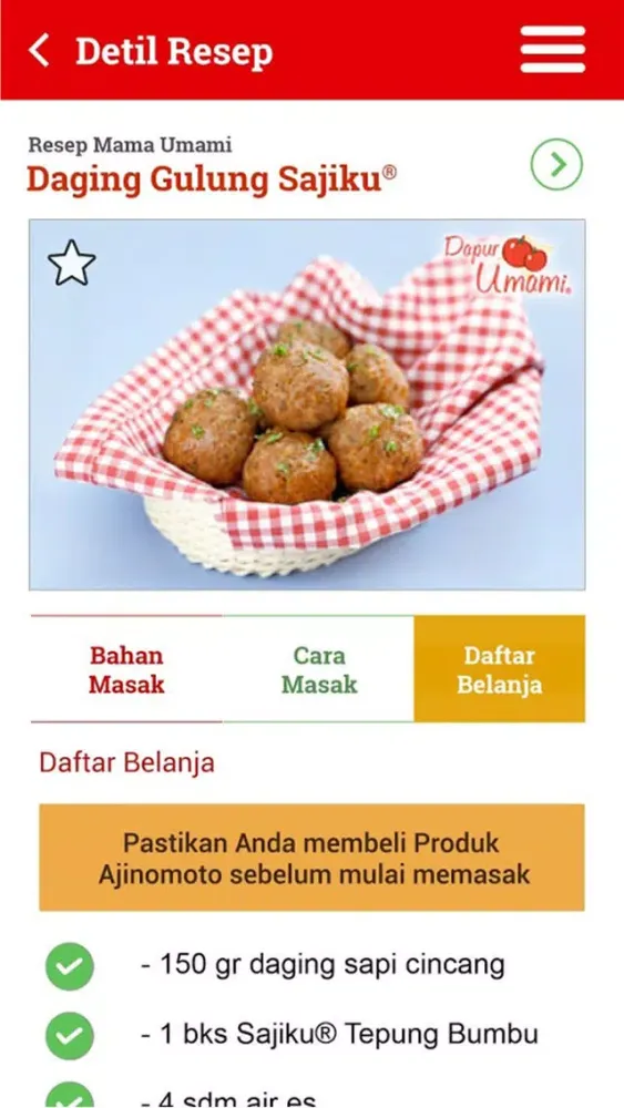 Zrzuty ekranu Catatan Mama Umami