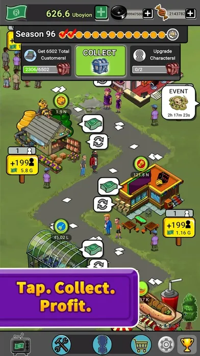 Capturas de tela do Money Tycoon Games: idle games