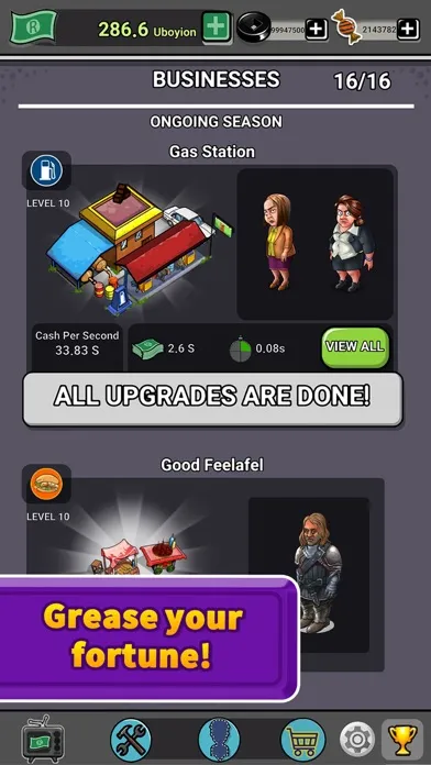 Capturas de tela do Money Tycoon Games: idle games