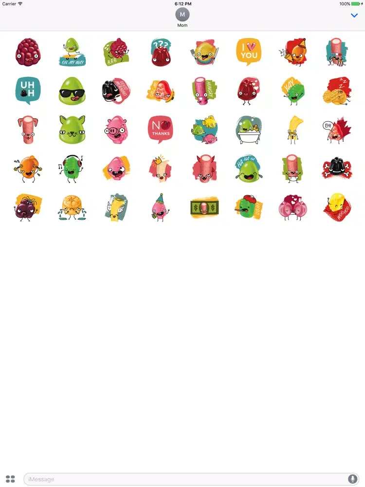 Capturas de pantalla de Dare Candy Co. Stickers iPad 