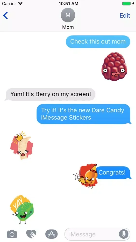 Capturas de pantalla de Dare Candy Co. Stickers