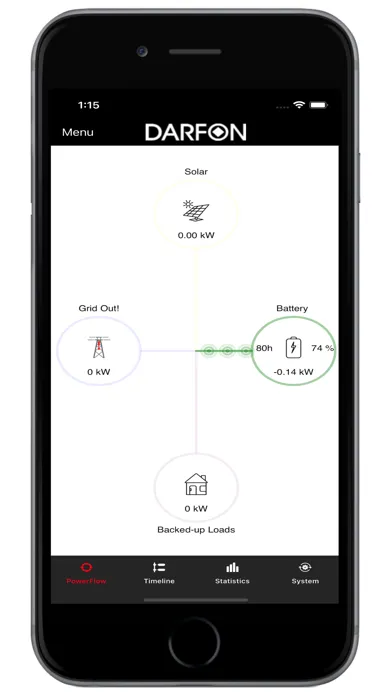 Tangkapan skrin Darfon Energy Monitor