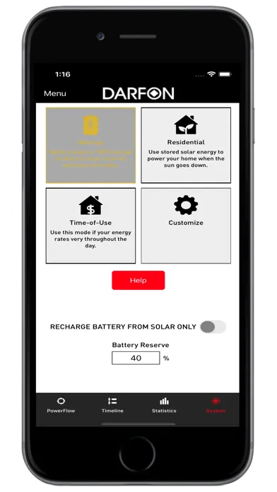 Tangkapan skrin Darfon Energy Monitor
