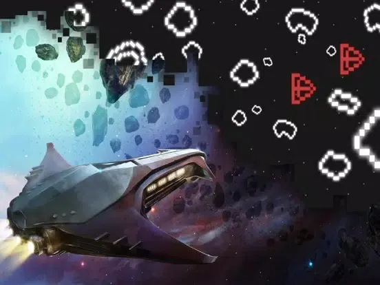 Pixel Asteroids iPad  স্ক্রিনশট