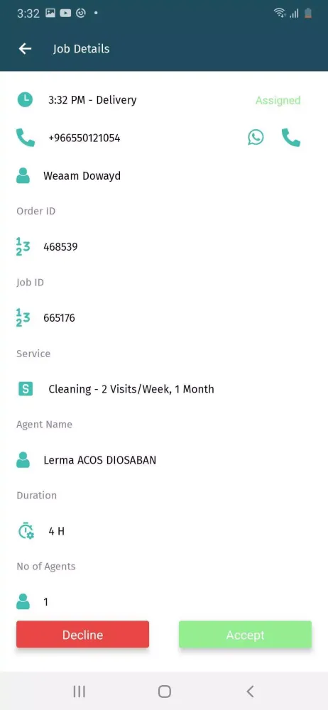 Dari Agent Screenshots