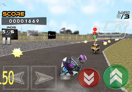 Capturas de tela do Pocket Bike Race