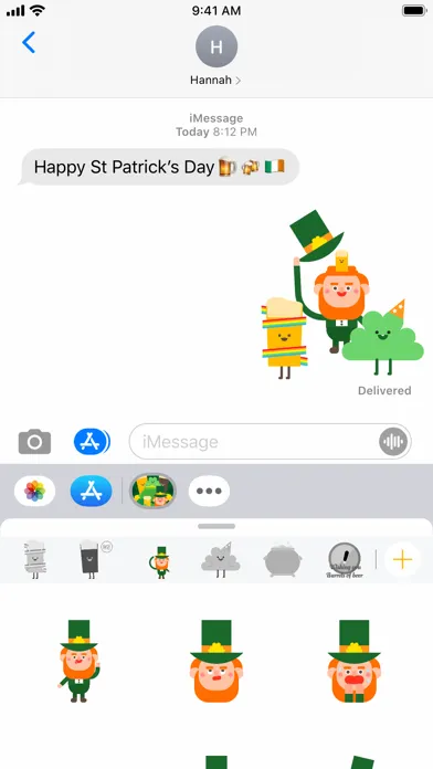 Capturas de tela do Irishmoji