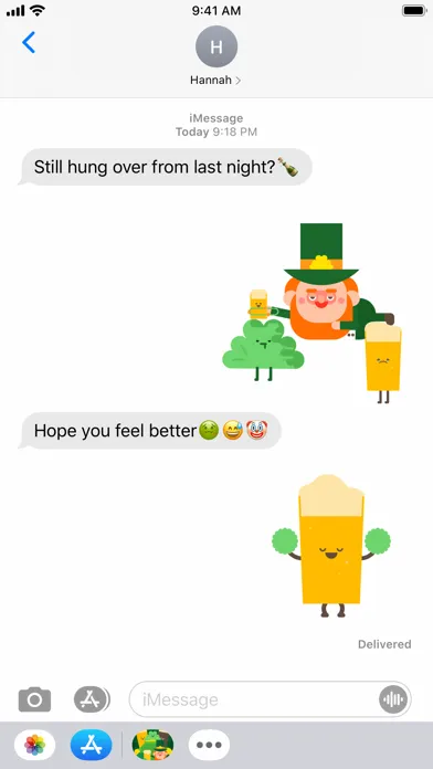 Capturas de tela do Irishmoji