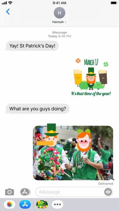 Capturas de tela do Irishmoji