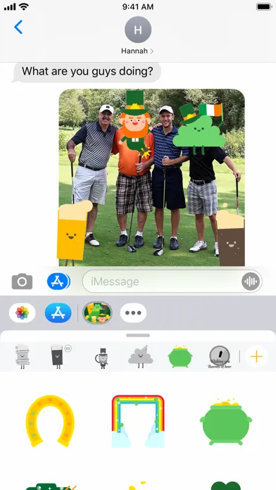 Capturas de tela do Irishmoji