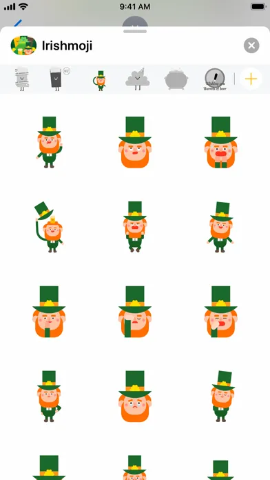 Capturas de tela do Irishmoji